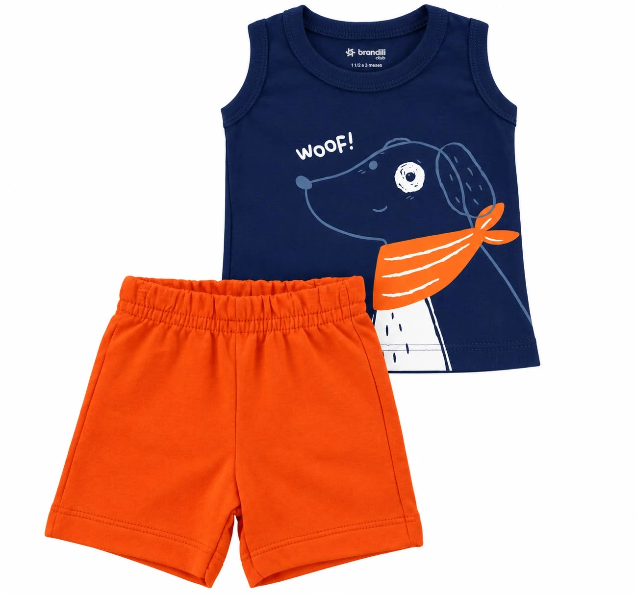 CONJUNTO CAMISETA MEIA MALHA / BERMUDA