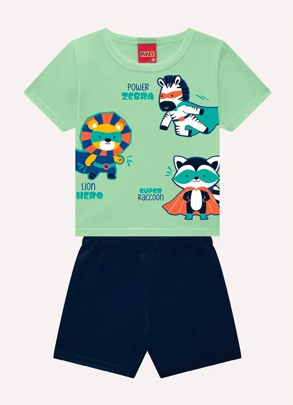 CONJUNTO MASCULINO VERDE CANDY KYLY