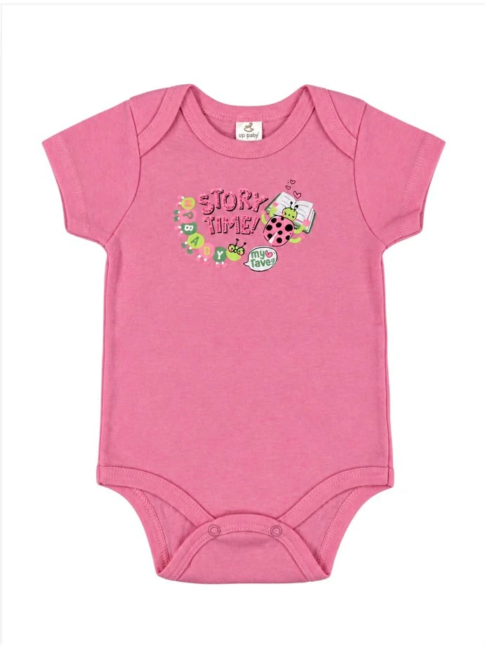 BODY MANGA CURTA EM SUEDINE UP BABY