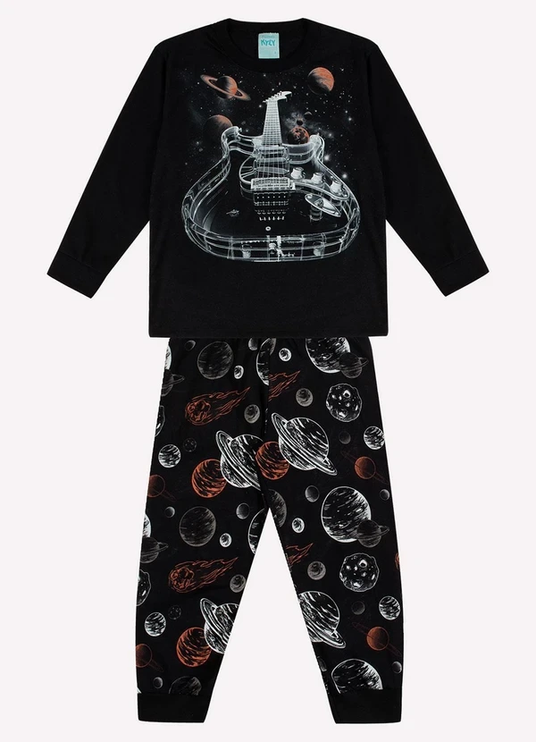 PIJAMA MASCULINO PRETO KYLY