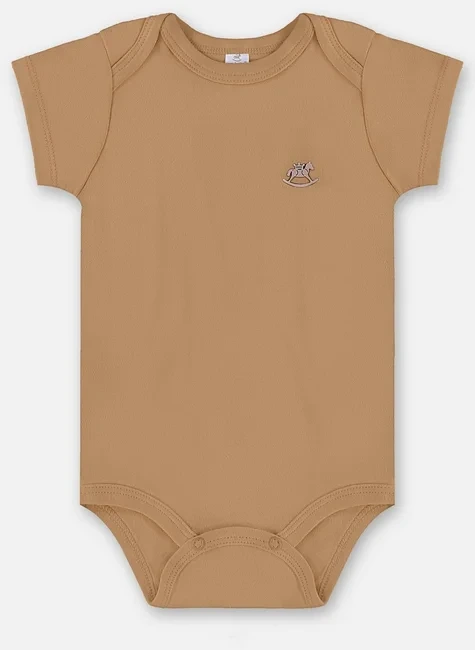 BODY MANGA CURTA EM SUEDINE UP BABY