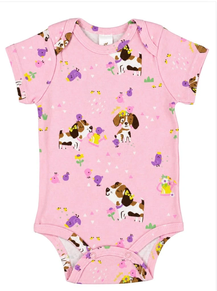 BODY MANGA CURTA EM SUEDINE UP BABY