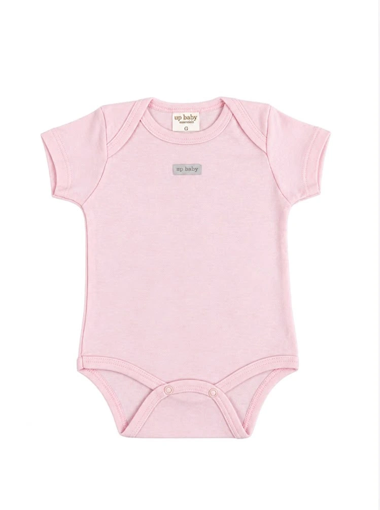 BODY MANGA CURTA EM SUEDINE UP BABY