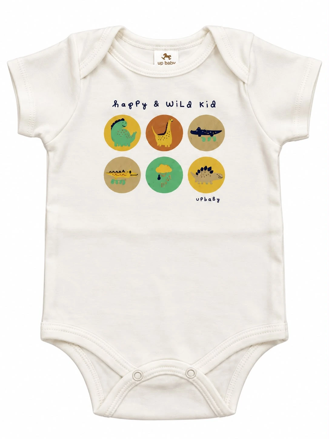 BODY MANGA CURTA EM SUEDINE UP BABY