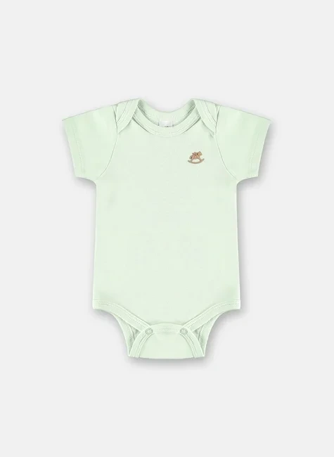 BODY MANGA CURTA EM SUEDINE UP BABY