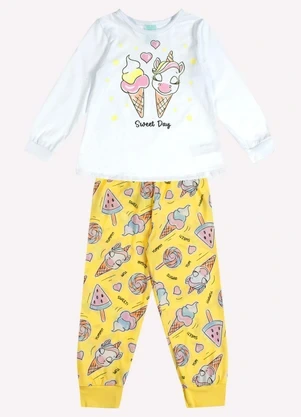 PIJAMA FEMININO BRANCO