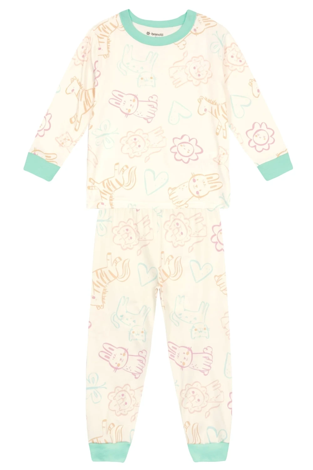 PIJAMA BLUSA E CALÇA MEIA MALHA