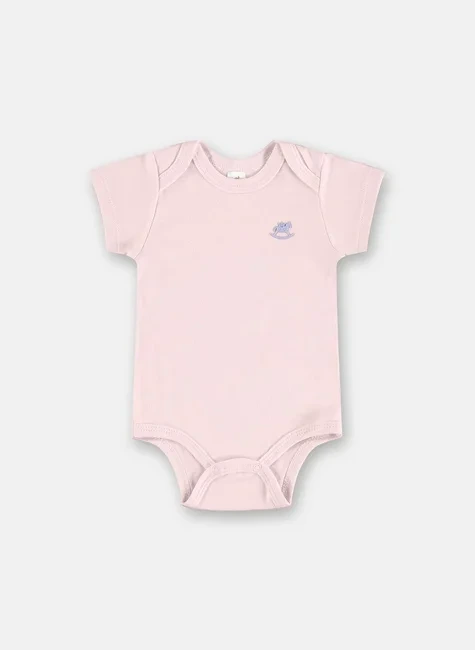 BODY MANGA CURTA EM SUEDINE UP BABY