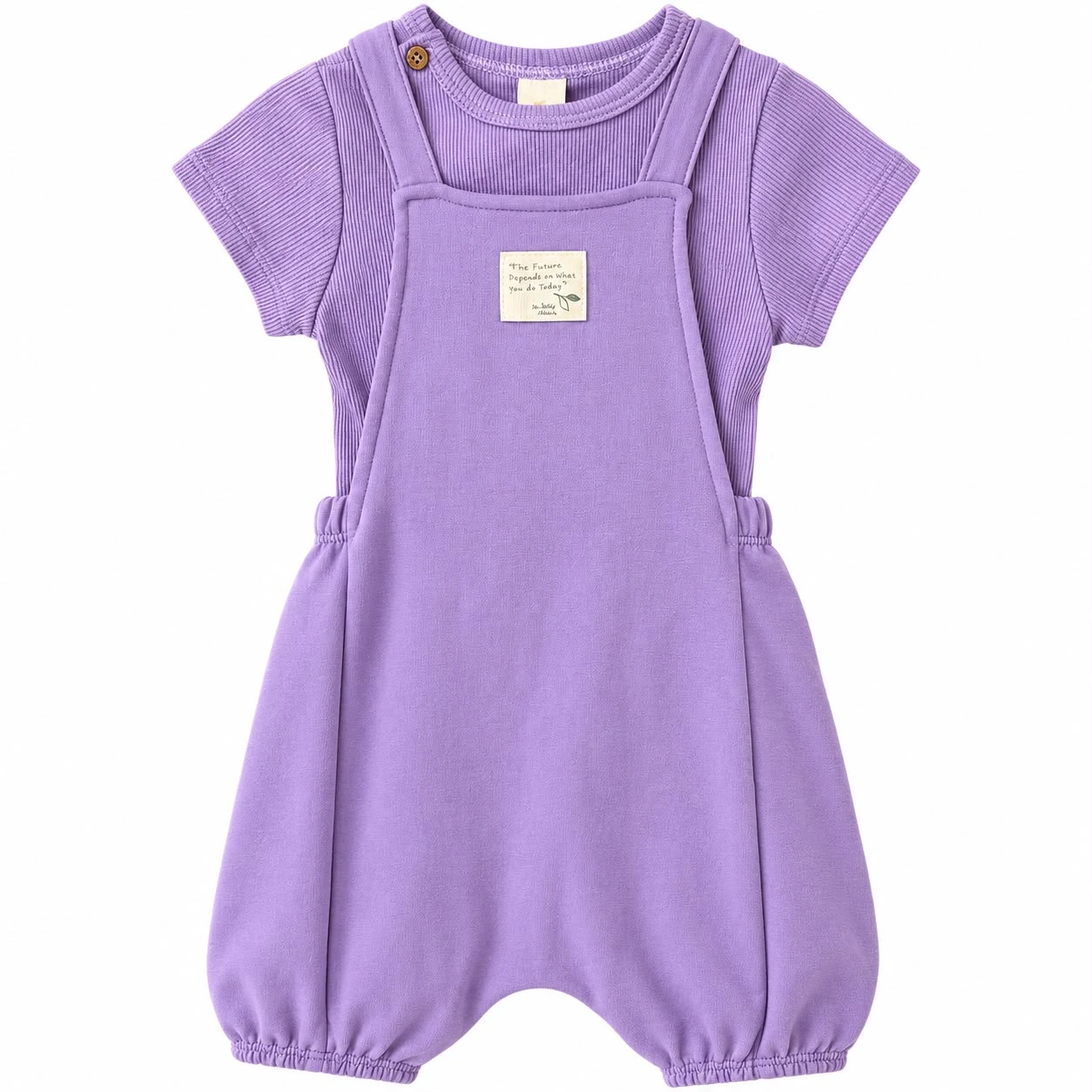 CONJUNTO BODY RIBANA E JARDINEIRA UP BABY