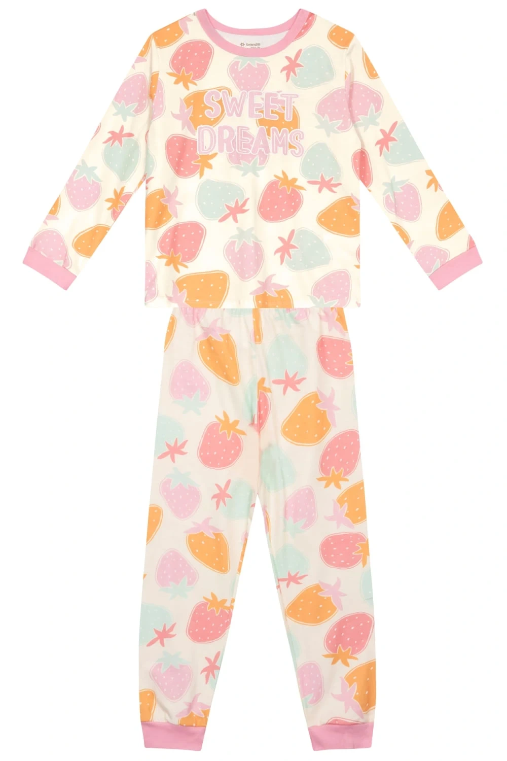 PIJAMA BLUSA E CALÇA MEIA MALHA BRANDILI