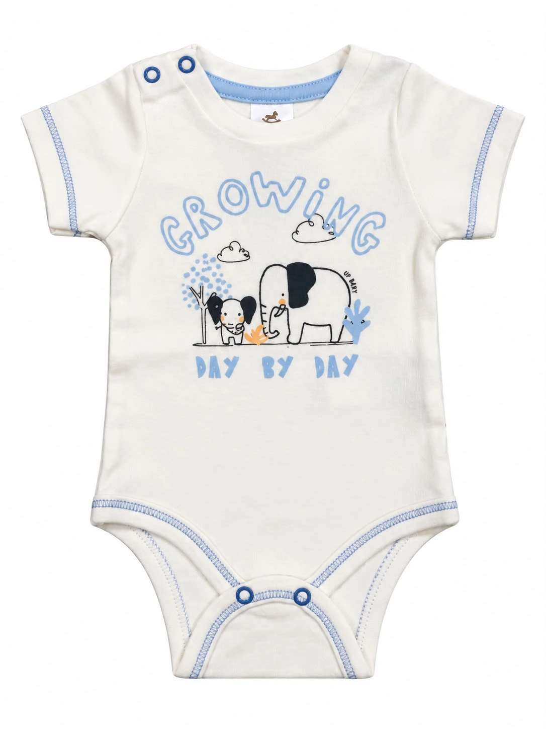 BODY MANGA CURTA EM SUEDINE NATURAL UP BABY