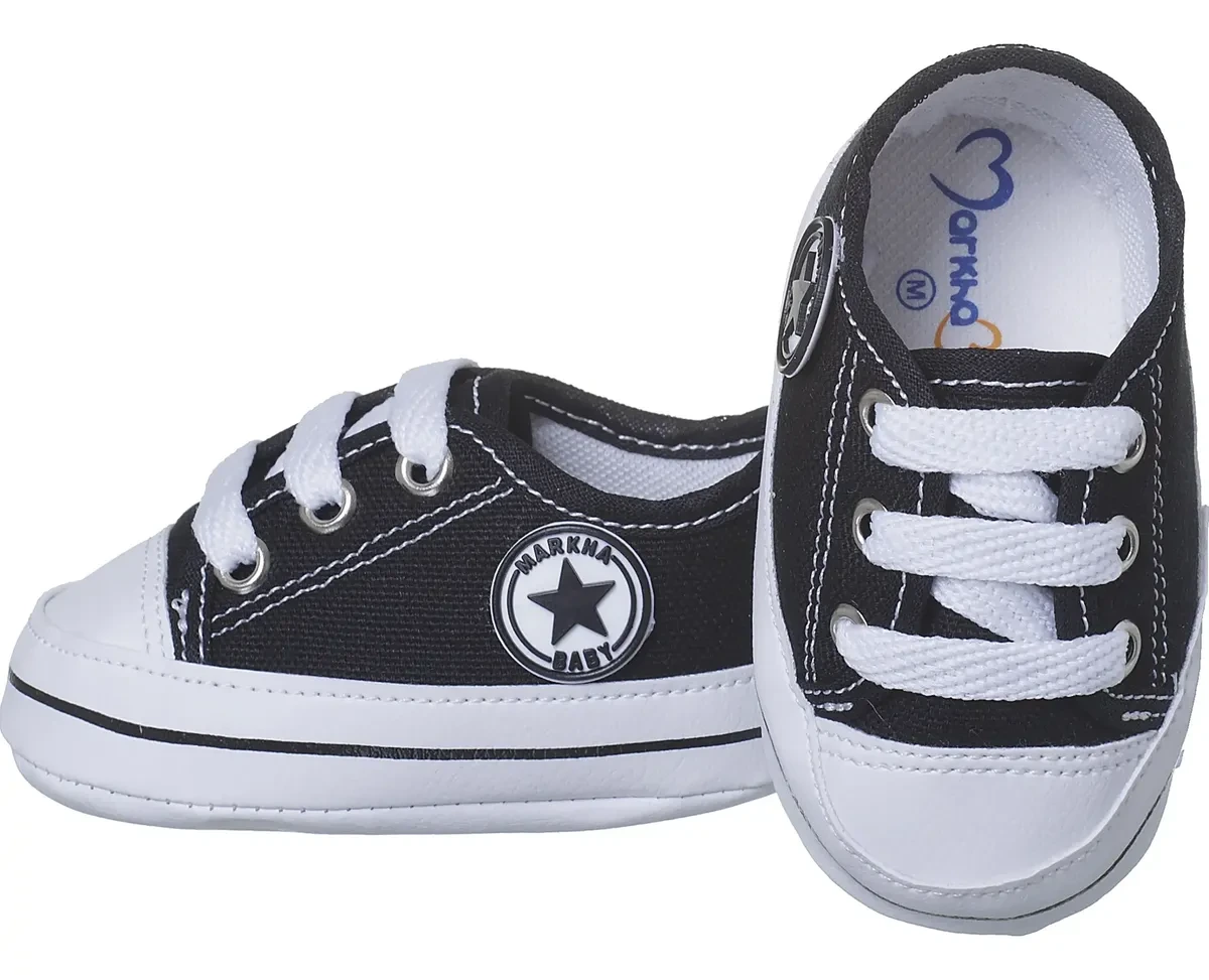 TENIS STAR COM ESTRELA PRETO